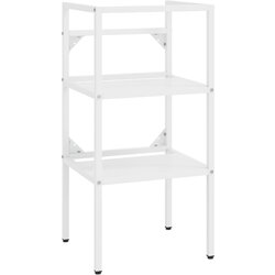 Maison Chic Kopalniški regal - Umivalniška omarica bel 40x38x83 cm železo, (21758981) Cene