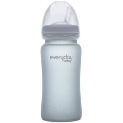 Everyday baby staklena boca sa slamkom, 240ml Healthy+, Siva Cene