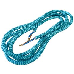 Dpm Kabel prevlečen s tekstilom 1,8m 2x0,75mm turkizna/modra Cene