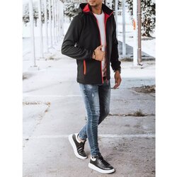 DStreet Black men's softshell jacket TX4173 Cene