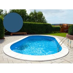 BWT Poolfolie Oval 1100 x 500 x 120 cm - Adriablau - Debljina 0,8 mm / s klinastim rubom P3 Cene