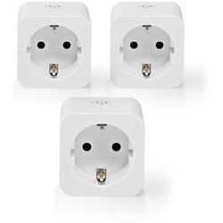 Nedis WIFIP121FWT3 smart plug 3680 W Home White Cene