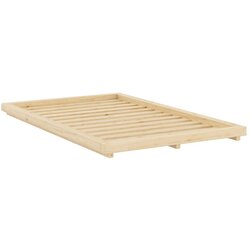 Karup Krevet od masivnog bora bez uzglavlja s podnicom 120x200 cm u prirodnoj boji Dock – Cene