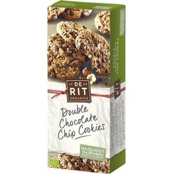 DE RIT Bio Double Chocolate Chip Cookies - lešnik Cene