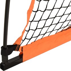 vidaXL Prenosna baseball mreža oranžna in črna 183x182x183 cm Cene