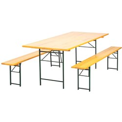 Stout baštenski set sto 200×80 i 2 klupe Cene