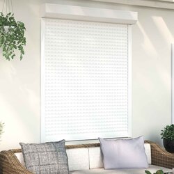 Roletna Bijeli 120 x 150 cm Aluminij i poliuretan Cene