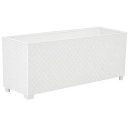 PLASTOFLEX Žardinjera Rattan 60x30x29cm 4015-811 bijela Cene