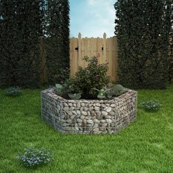 vidaXL Šesterokutna gabionska sadlica 160 x 140 x 50 cm Cijene
