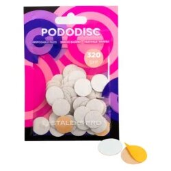 Brusni papir za pedikuru Staleks Podo Disk S – 15 mm White 320 grit – 50 kom Cene