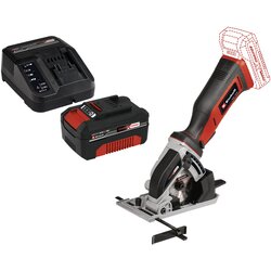 Einhell aku. mini cirkular te-cs 18/89 li i power-x-change 18V 4,0 ah starter-kit Cene