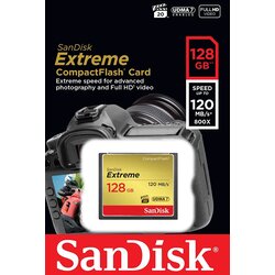 Sandisk Extreme CompactFlash 128 GB SDCFXSB-128G-G46 Cene