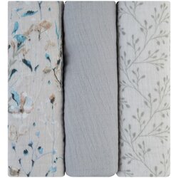 Kikka Boo set 3 tetra pleničk 75x75 dreamy fields grey Cene