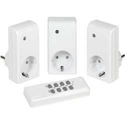 Vivanco set od tri utičnice + wireless remote sa RF kontrolom, 1000W, white 26551 Cene