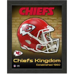 The Highland Mint Kansas City Chiefs Team Helmet Frame fotografija v okvirju Cene