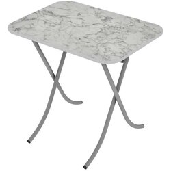 alesta AL10026BM sto višenamenski sklopivi tekstura beli mermer 60X80CM Cene
