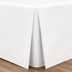 Catherine Lansfield Bela perkalasta prevleka za okvir postelje 90x190 cm Easy Iron Percale – Cene