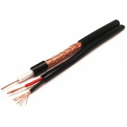 Gembird KABL-COAX-RG59+2X0.75 CCA/PVC/300M Koaksialni kabl sa napojnim kablom 2x0,75mm black 300m Cene