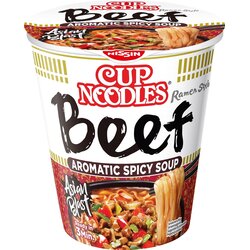 Nissin Cup Noodles Beef Aromatic Spicy Soup - 64 g Cene