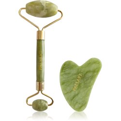 Palsar7 Massage Roller and Guasha Green Xiuyan Jade valjak za masažu za lice i pomagalo za masažu Cene