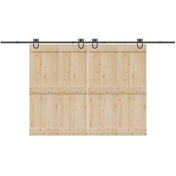  Komplet opreme za drsna vrata 400 cm jeklo črne barve, (22046853) Cene