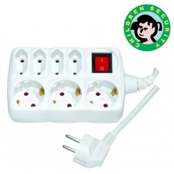 Mitea produzni kabl sa 7 uticnica (3x1.5mm) 2m PM7P-2M DZ 16A, 250V-3680W Cene