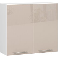 AKORD visični kuhinjski kabinet olivia v 80cm belo-kapučino s srebrnim leskom H720, (21713703) Cene
