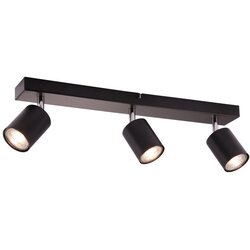 Brilliant LED stropni reflektor Taio 3-plamenski črn 52,5 cm Cene