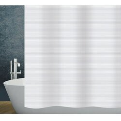 Diaqua Tekstilna kopalniška zavesa Linea (Š x V: 180 x 200 cm, Bela) Cene
