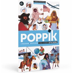 Poppik Edukativni poster s nalepnicama Otkrića: Istorija sveta 8+ Cene