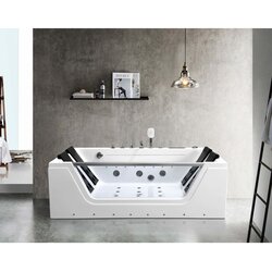 Kerametal crystal aqua duo lux g 180x120 sa grejačem (hidro aero) masažna kada Cene