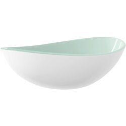 Maison Chic Umivalnik - Kopalna umivalnik - Lavabo kaljeno steklo 54,5x35x15,5 cm bele barve, (21684935) Cene