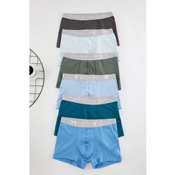 Trendyol pack of 7 Plain/Patterned Cotton Boxers Cene