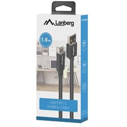 Akyga CABO LANBERG USB 2.0 TIPO-C MAC AM PARA SMARTPHONE E LAPTOP COM CARREGAMENTO RÁPIDO DE 18M, (5000261370) Cene