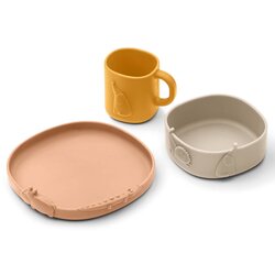 Liewood set za hranjenje od silikona kine tuscany rose mix Cijene