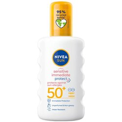 Nivea sun Sensitive Protect Sun-Allergy SPF50 sprej za zaštitu od sunca za osjetljivu kožu 200 ml Cene