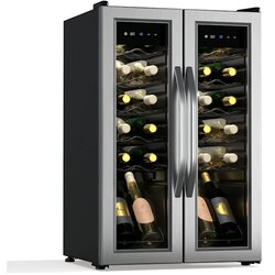 Klarstein Vinamour hladnjak za vino, 2 rashladne zone, 7 polica, upravljanje dodirom, UV zaštita Cijene