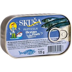 OCEAN FISH Fileti skuše u ulju, 125g Cene