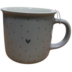 CUTE&COOL HOME keramička šolja siva srce 390ml Cene
