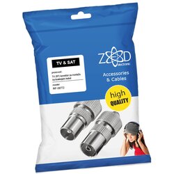 Zed Electronic RF-SET2 - rf utikač + rf utičnica metalna Cene