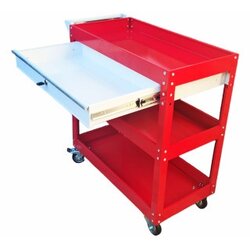 Prolinetech kolica za alat sa 3 police i fiokom - crvena plt/ws-03/1 ( PLT/WS-03/1 RED ) Cene