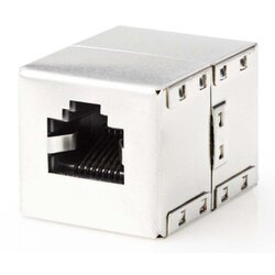 Nedis CCGB89001ME network coupler, CAT5, shielded, RJ45 female, abs Cene