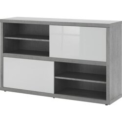 CARRYHOME REGAL 140/87/35,6 cm siva, bela, visoki sijaj Cene