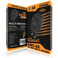  KUCNI ANC-52 USB+C PD 30W 2 PORT ANKA Cijene