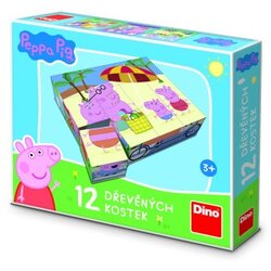 Dino toys Dino peppa pig drvene kockice 12 komada ( 11181 ) Cene