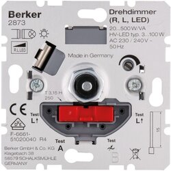 Berker jev vrtljivi zatemnjevalnik 20-500W/VA 2873, (20859249) Cene