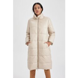 Defacto Waterproof Relax Fit Faux Leather Coat Parka Cijene