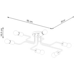 Sollux Lighting Lestenec TIMBO 6 bela, (21626986) Cene