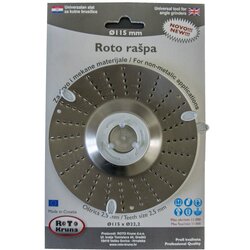 ROTO KRUNA Brusna ploča za drvo RAŠPA OKRUGLA 2.5mm Cene