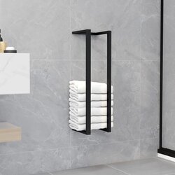 vidaXL Stalak za ručnike crni 12,5 x 12,5 x 60 cm željezni Cijene